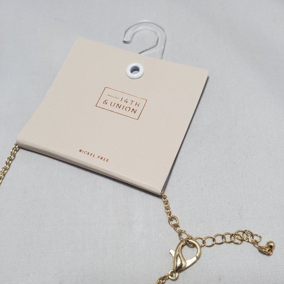 14th & Union Light Smoke Gray Colored Stone Necklace - Picture 5 of 8